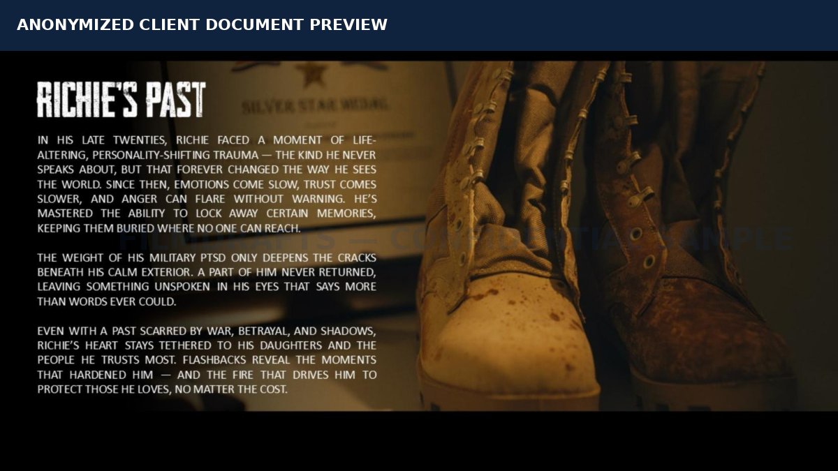 Anonymized project document page 5
