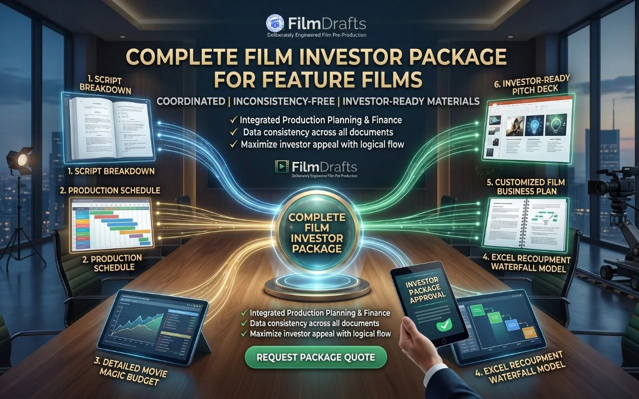 Film investor package illustration